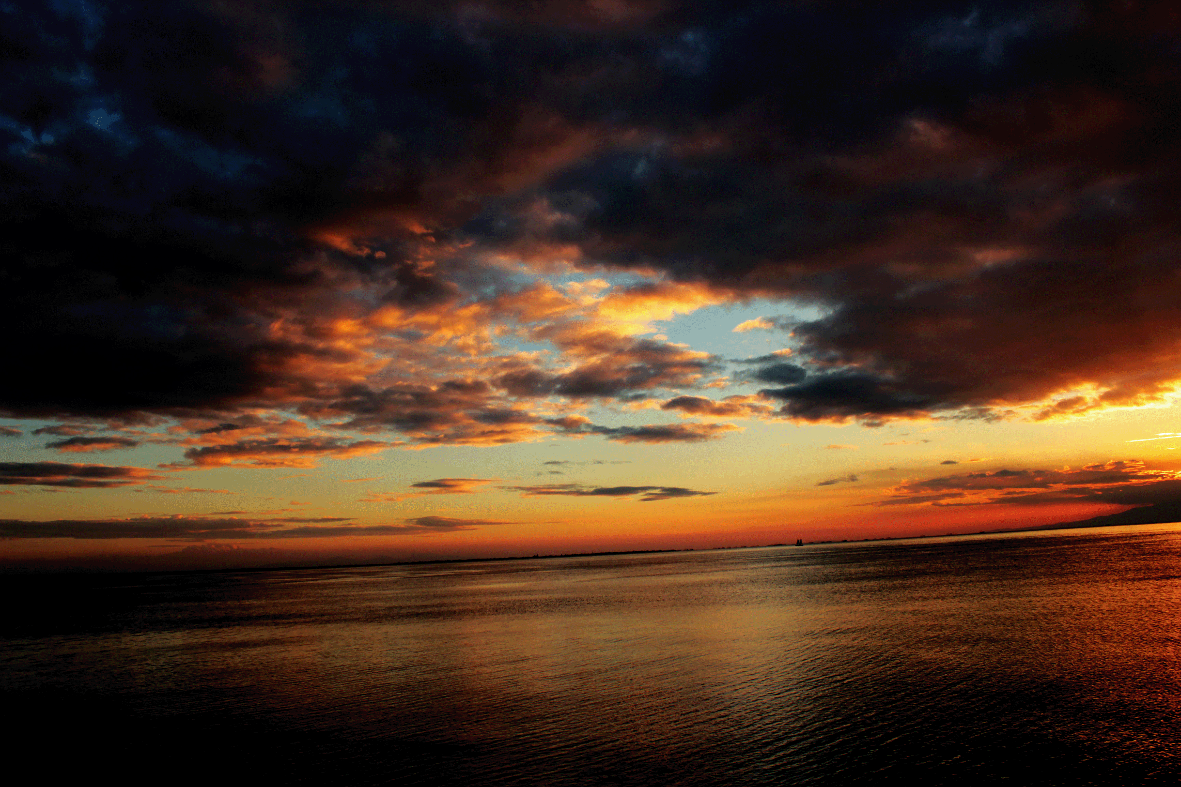 Sunset In Manila Bay